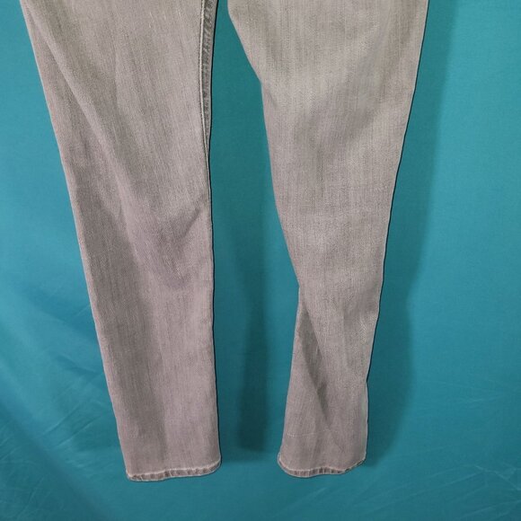H&M Super Sqin Womens Skinny Jeans Light Gray Size 30x30 Super Low Waist Denim - Picture 7 of 7